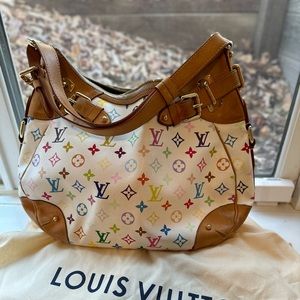 Louis Vuitton colorful imprint large